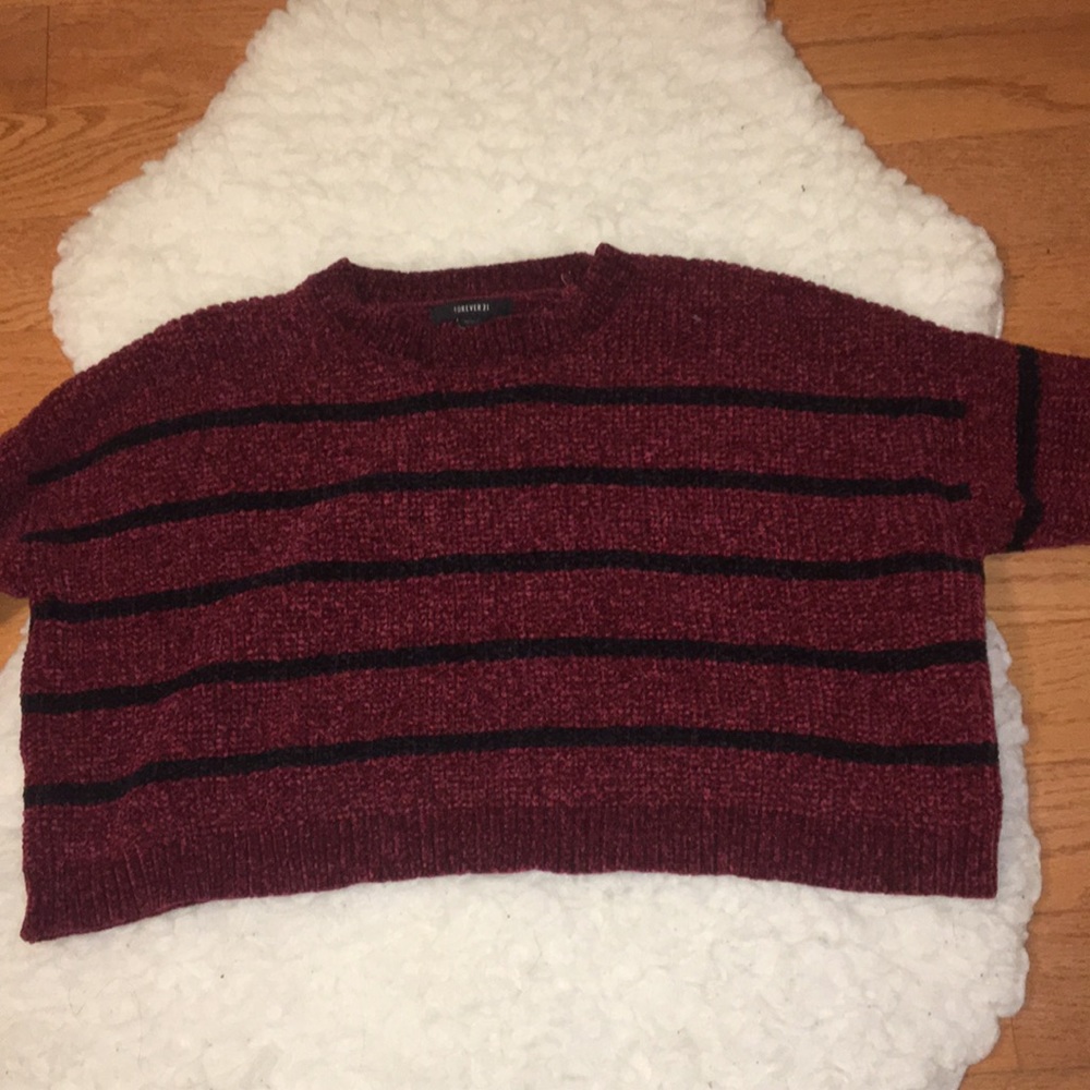 Striped Chenille Sweater